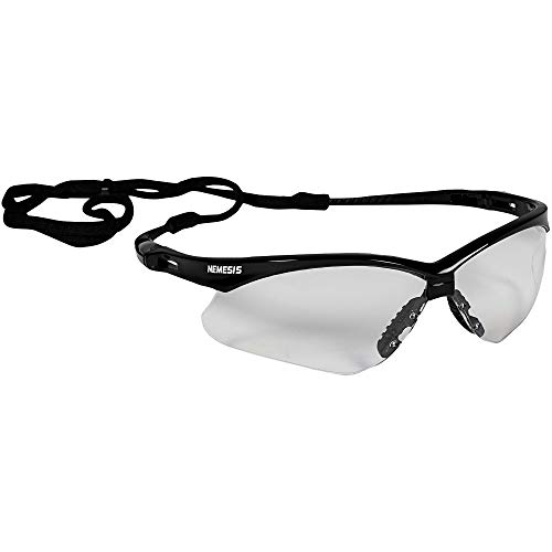 Kimberly-Clark 25676 Jackson Security V30 Nemesis безбедносни очила, црна рамка, чиста леќи