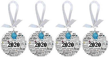 Едгни минијатурни украси за новогодишни елки Додатоци за украсување на дрво Семејство 2020 Пријатели за декорација на празници