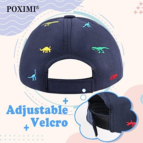Poximi Baby Baby Bayball Cap Toddler Sun Caps Flat Kid Chater Chater Hat Dinosaur Girl Summer Cotton Chats Chats