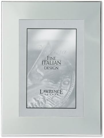 Лоренс рамки Сребрена позлатена 4 на 6 метални рамка за слика, широка гранична гравлива
