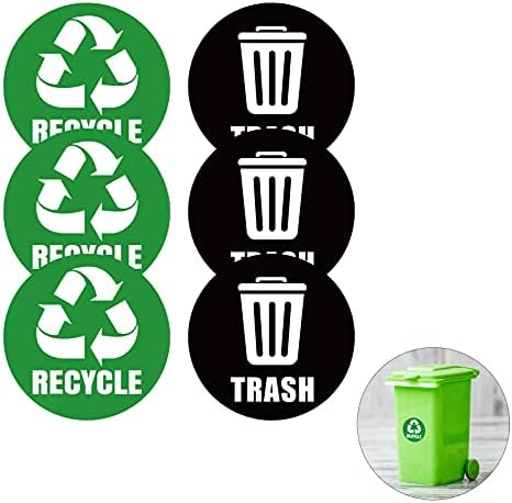 Налепница За Рециклирање, Самолепливи Налепници За Рециклирање И Корпа За Отпадоци, Налепници За Рециклирање На Знаци Со Тркалезно Лого За