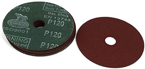 Ш-шкурка за пескарење со мелење на дискови за мелење X-Dree 120 Grit Rufous 4 dia 10 парчиња (Pulido pulido disco de lija lija 120 Granos rufous