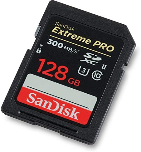 Sandisk Extreme Pro UHS-II 128gb Sd Картичка За Canon Камера Работи СО Eos R3 Mirrorless Камера U3 Класа 10 300MB/s Пакет со