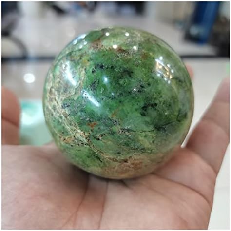 AAAAA+ природна зелена опалска камена топка минерална кристална сфера 1 парчиња лекување камен се оддава од злобни духови пари цртајќи богатство