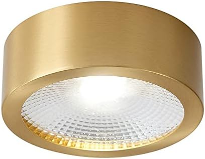Ибалоди 3.1in Мини тавански светло затворен златен тавански ламба месинг таванот за светло за светло, дневна просторија дневна соба тавански