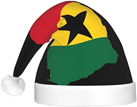 CXXYJYJ Знаме Мапа На Гана Божиќна Капа Машка Женска Капа Унисекс Капа За Фестивалски Капи За Забави
