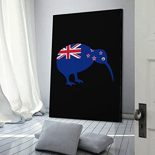 Новозеландско знаме Киви печатено сликарство wallидни уметности модерни уметнички дела вертикална висечка слика за декорација на домови во спална