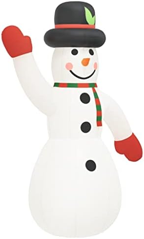 Јаф Божиќ на надувување Снежен човек со LED диоди 179.1 “