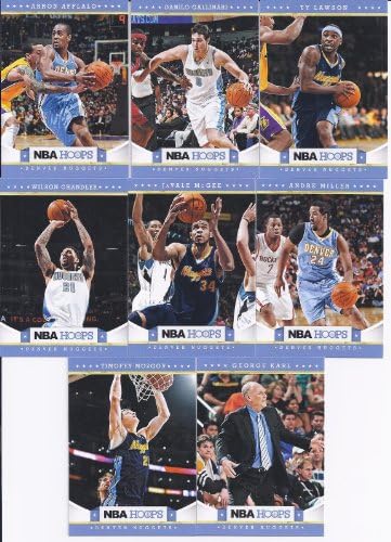 Денвер Нагетс 2012 2013 Фабрика за кошарка за обрач запечати 10 -тина тимски сет на картички