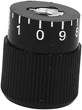Дизајн на цилиндри на X-Gree M6 нумерички скала за носење контролно копче за влечење црна боја (M6 cilindro diseño numérico escala moleteada