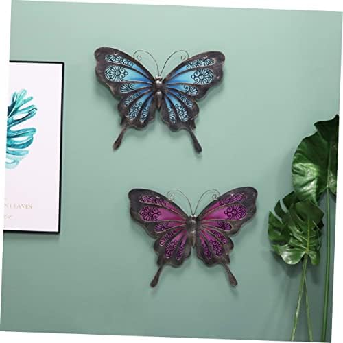 Jardwe 2 парчиња декорација на пеперутка влезна врата знак куќа украси за домашни адорони пара и wallидни пеперутки декорки