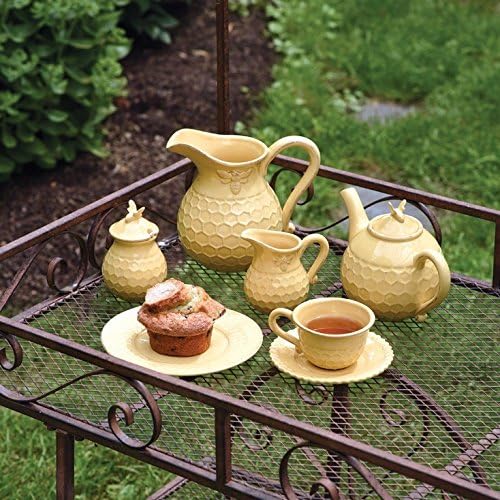 Бостон Интернешнл врежана чајничка со камења, капацитет од 3 чаши, саќе
