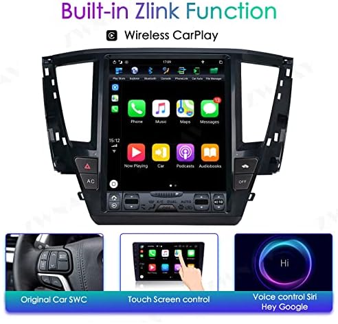 ЗВНАВ Андроид 9 Тесла Автомобил Стерео За Мицубиши Пајеро Спорт V97 V93 2020+, IPS Екран На Допир, Автомобил GPS Единица За Навигација,