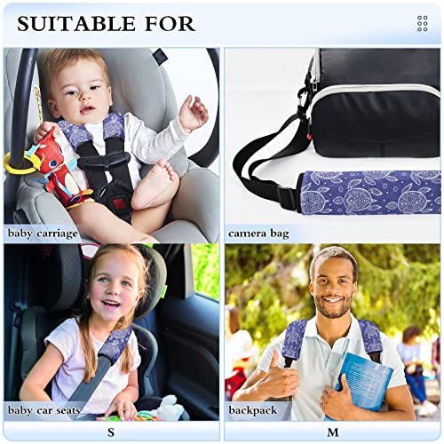 Племенски прекривки за седишта за автомобили за автомобили за бебиња деца 2 парчиња ленти за седишта за автомобили раменици за перничиња