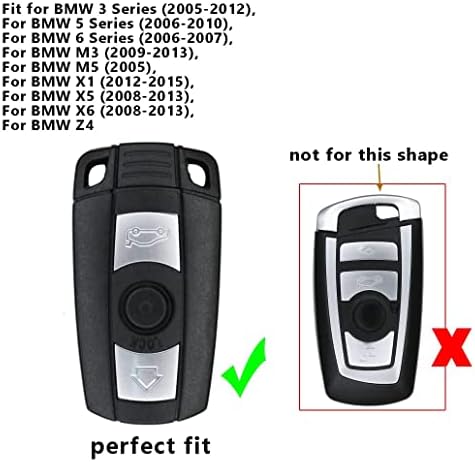 ontto tpu клуч за клучеви, сребрена обвивка за клучеви со клуч за клучеви за BMW 1 3 5 серија E90 E92 E92 E93 x5 x6 Z4 E90 додатоци