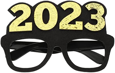 Очили за забава на Амосфун 1 пар Божиќ новогодишни очила 2023 броеви за новогодишна забава