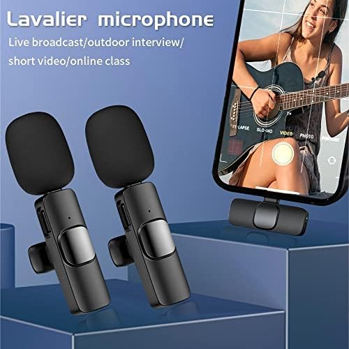 Лавалиер Микрофон Професионален Безжичен Аудио Видео Снимање Мини Микрофон За iPhone Андроид Во Живо Блог