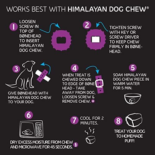 Хималајско куче џвака коска од големи кучиња, држач за џвакање, обезбедува џвакања за кучиња, џвака попаметно и подолго, го стимулира вашето куче,