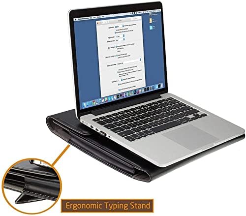 Брунел Црна Кожа Фолио Случај-Компатибилен СО ASUS VivoBook 15 X512JA 16.6 Лаптоп