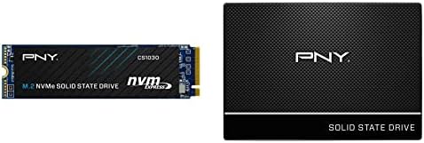 PNY CS1030 250GB M.2 NVME PCIE GEN3 X4 Внатрешен погон на цврста состојба -M280CS1030-250 -RB & CS900 250GB 3D NAND 2.5 SATA III Внатрешен