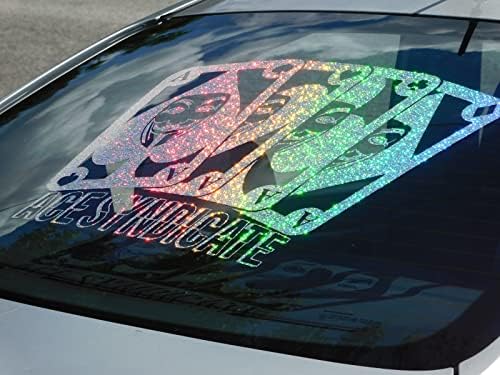 Gy vinyl arts ace синдикат заден прозорец за шофершајбната на шофершајбната на налепници за банер графички графики