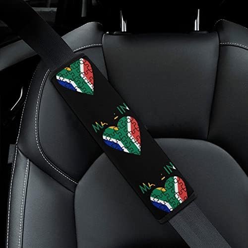 Направено во South_africa Car Seath Remat Покријте симпатични влошки за безбедносен појас удобни ленти за седишта на рамената перничиња