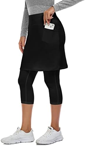 Скортс здолништа за жени со 4 џебови високи половини со здолништа Атлетик голф Срт за тренинг тенис кој работи случајно