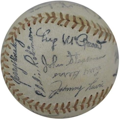 Сингл на Кејси Стенгел потпиша автограмиран бејзбол од сувенири во 1960 -тите со JSA COA - автограмирани бејзбол