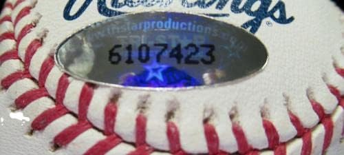 Џим Пери Потпиша Автограм Бејзбол Омл Топка Индијанци Ред Сокс Тристар 6107423-Автограм Бејзбол Топки