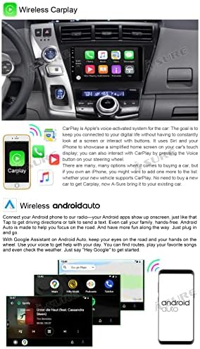 ASURE 9 инчен Автомобил Стерео Радио ГПС Навигација единица ЗА Toyota PRIUS V 2011-2017 HD Екран На Допир Мултимедијален Плеер, 4 Јадро 2g+32G
