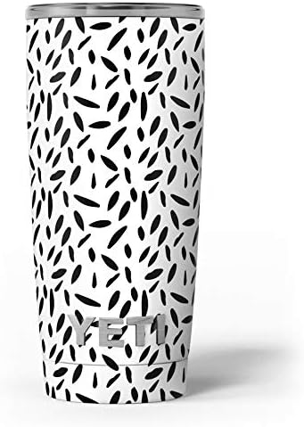 Дизајн Скинц Слејт црни педали со проucирна поддршка - Комплет за винил за завиткување на кожата компатибилен со чашите за ладење на ладилникот