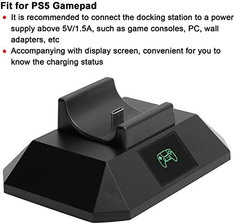 Контролер Единечен Држач ЗА Полнење ЗА PS5, Приклучна Станица За Полнење Полнач со Дисплеј ЗА Ps5 Gamepad