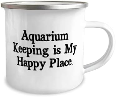 Чувањето аквариум Е Моето Среќно Место. 12оз Камперска Кригла, Чување Аквариум, Убави Подароци За Чување Аквариум