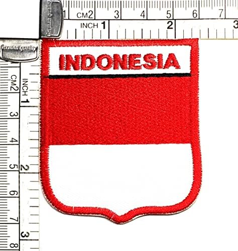 Кленплус 2 парчиња. 2. 6Х2, 3 ИНЧИ. Индонезија Знаме Лепенка Тактичко Воено Знаме Апликации Закрпи За Јакни Капа Облека Налепници Занает Везови Знаме Земја Везена Лепе
