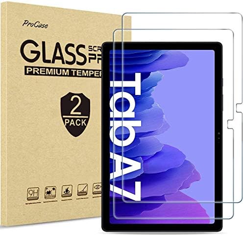 Procase [2 Pack] Galaxy Tab A7 10.4 2020 Заштитник на екранот T500 T505 T507 пакет со Galaxy Tab A7 10.4 инчи 2020 Заштитна