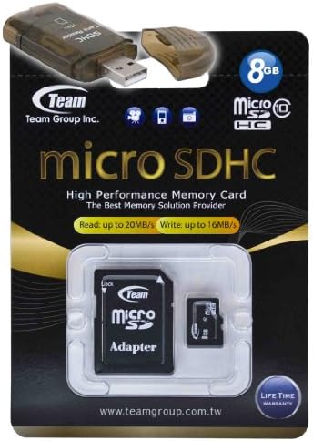 8gb Класа 10 Microsdhc Тим Со Голема Брзина 20mb / Сек Мемориска Картичка. Пламена Брза Картичка За Samsung Instinct S30. Вклучен