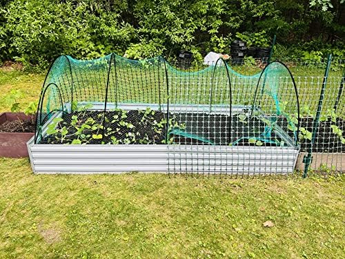 Градинарски обрачи растат тунел 10 пакувања 72 инчи пластични обложени со пластична фиберглас за поддршка на стаклена градина за подигнати