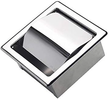 JF-XUAN во wallид монтирана хартиена кутија со покритие водоотпорен држач за тоалетно ткиво компатибилен со кутија за бања кујна од не'рѓосувачки