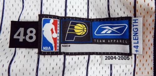 2004-05 Индиана Пејсерс празна игра издадена Бела Jerseyерси 48 267 - користена игра во НБА