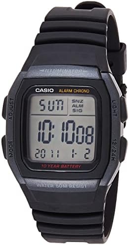 Касио МАШКИ W96H-1bv Класичен Спорт Дигитален Црн Часовник