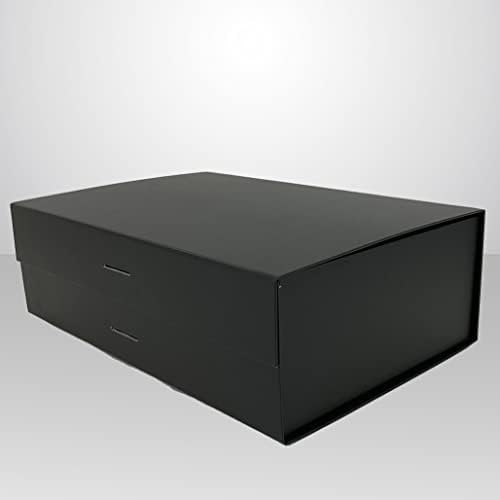 Пакет 2 ПАКУВАЊЕ Луксузна Кутија За Подароци што Може Да Се Преклопи Со Отстранлива Лента | Склоплива Кутија Со Магнетно Затворање