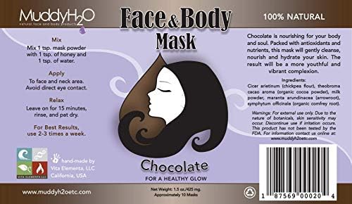 Калливи H2O Итн. Чоколадо Природно Лице &засилувач; Маска За Тело За Сите Кожата 1.5 мл