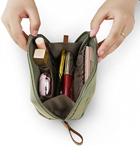 ЖИРПИЈ Козметичка Торба Со Голем Капацитет, Едноставна Козметичка Торба Со Цврста Боја За Жени Нова Торбичка За Торба За Шминка Тоалетна