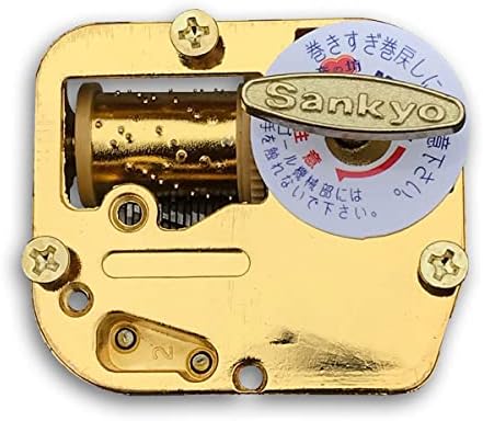 Играјте [Меморија] Златни музички кутии Резервни дел Ветер до Санкио музичко движење за DIY музички кутии