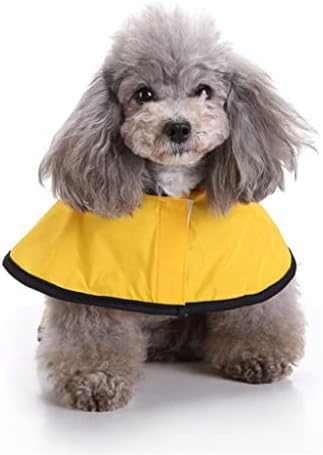 Орнално рефлексивно жолто куче мантил со аспиратор, водоотпорна миленичиња јакна за миленичиња за мали кученце големи кучиња （xl големина）