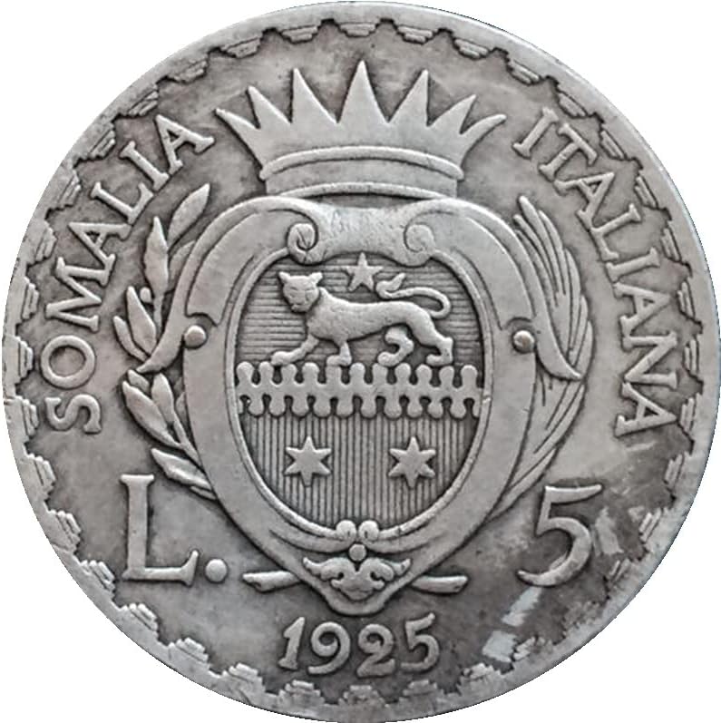 1925 италијански Монета 5 Лири Чист Бакар Сребрена Позлатени Антички Сребрен Долар Монета Занаети може да Се Разнесени