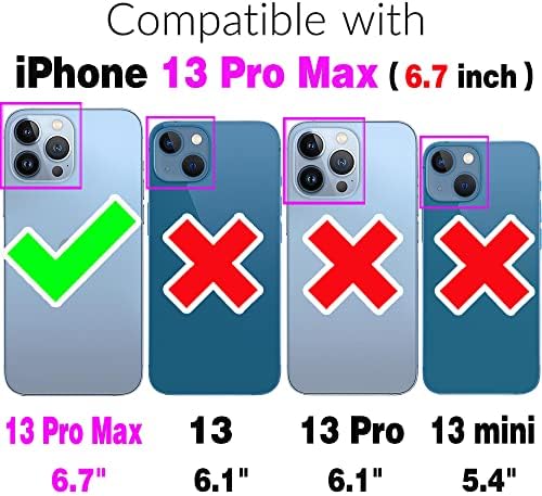 Телефонска Кутија за iPhone 13 Pro Max 2021 6,7 инчен Капак За Паричник Со Држач За Картички Вкрстен Ремен Долг Јаже Додатоци за Кожни Ќелии iPhone13promax