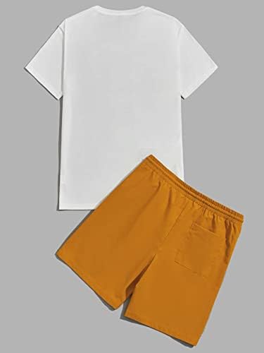 Горглитер машка облека со две парчиња Хавајски сетови графичка кошула и шорцеви за патеки