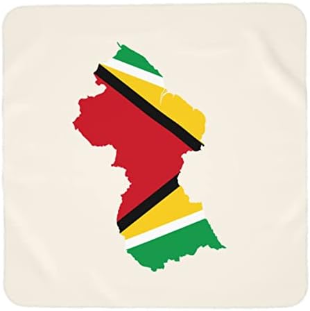 Мапа на знамето на Гвајана, бебе ќебе кое прима ќебе за обвивка за покривање на новороденчиња за новороденчиња