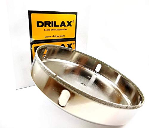 Drilax 7 инчен Дијамант Дупка Видов Вежба Малку Тоалет Дупка Керамички Порцелан Плочка Обложени Јадро Битови Holesaw DIY Кујна Бања